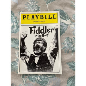 Playbill Fiddler On The Roof Broadway NYC